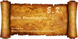 Both Konstantin névjegykártya